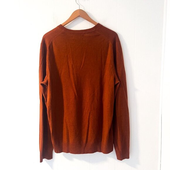 Banana Republic extra fine merino wool V-neck sweater size L Tall - Picture 3 of 8